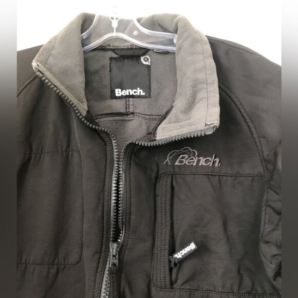 BENCH Light Bomber Cotton Fleece Jacket Pockets Zipper Lightweight Casual XL Top - Picture 4 of 16